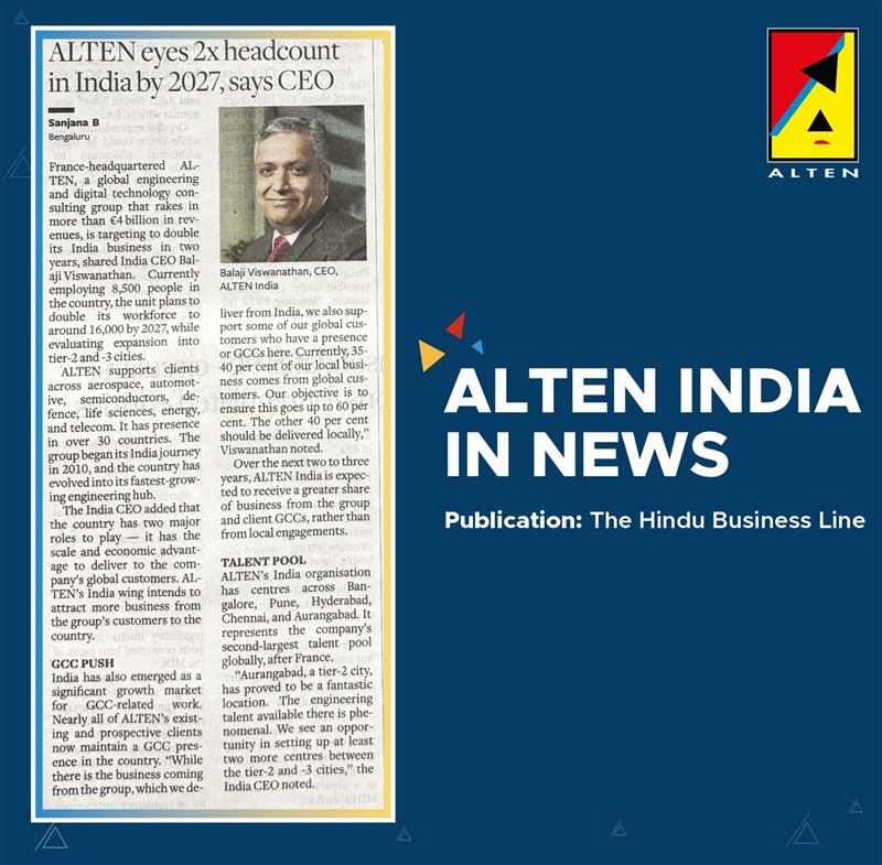 ALTEN India News